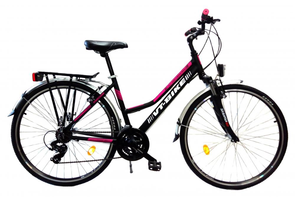 VT-BIKE AVANOS Trekking černo/růžová 2024