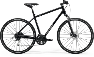 MERIDA CROSSWAY 100 Glossy Black(Matt Silver) l