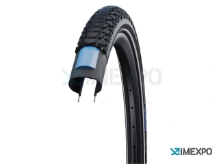 Schwalbe plášť Marathon Plus Tour 47-622 Addix E SmartDualGuard černá+reflexní pruh