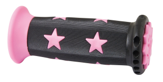 Grip dětský STAR gumový černo/růžový